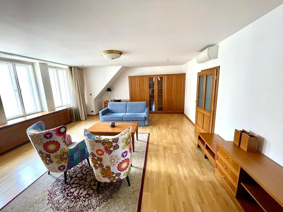 Huge Apartment With Private Parking In Center Prag